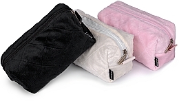 Beauty Accessory Set 'Tender Pouch', milk - MAKEUP Beauty Set Cosmetic Bag, Headband, Scrunchy Milk	 — photo N2
