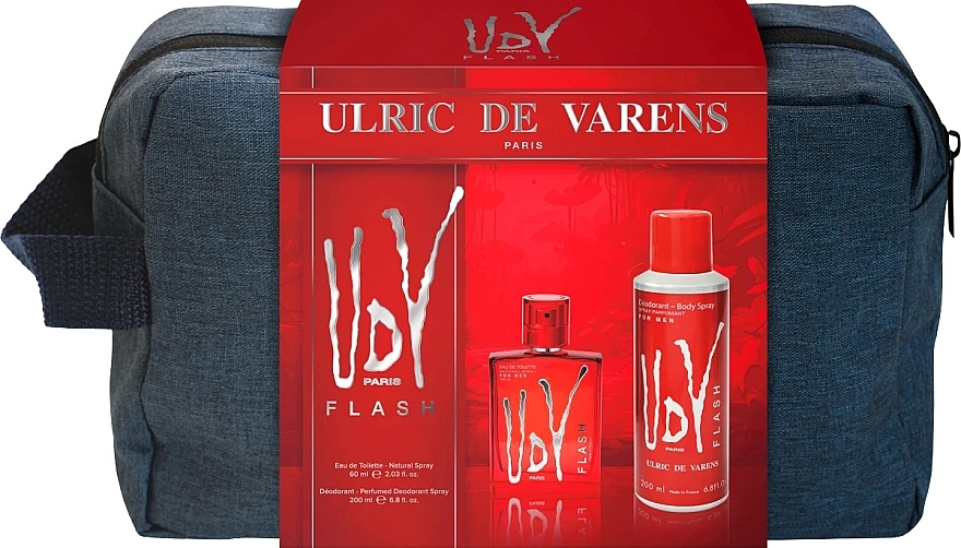 Ulric de Varens UDV Flash - Set (edt/60ml + deo/200ml+bag) — photo N1