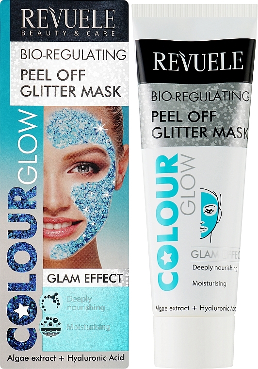 Bio-Regulating Peel-Off Mask - Revuele Color Glow Glitter Mask Pell-Off Bio-regulating — photo N2