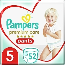 Nappy Pants, size 5 (12-17 kg), 52 pcs - Pampers Premium Care Pants — photo N3