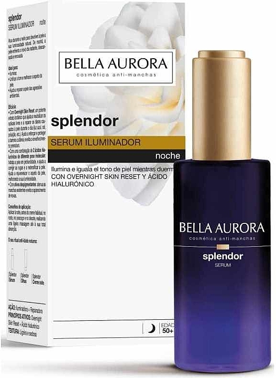 Brightening Night Face Serum - Bella Aurora Splendor — photo N2