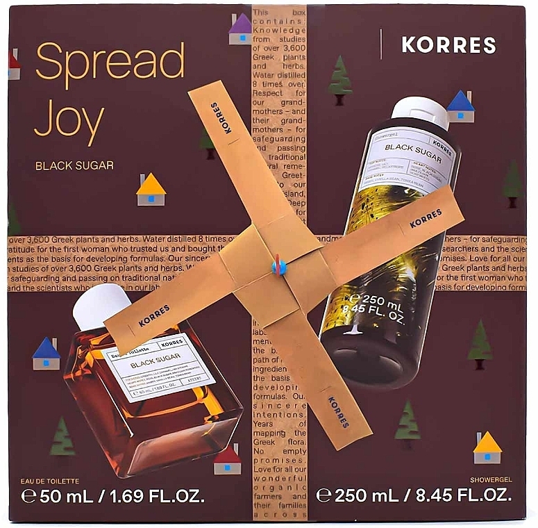 Korres Black Sugar Spread Joy - Set (edt/50 ml + sh/gel/250 ml) — photo N2