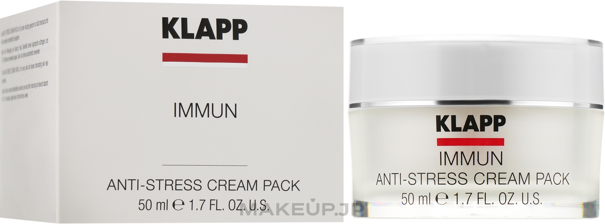 Anti-Stress Face Cream Mask - Klapp Immun Anti-Stress Cream Pack — photo 50 ml