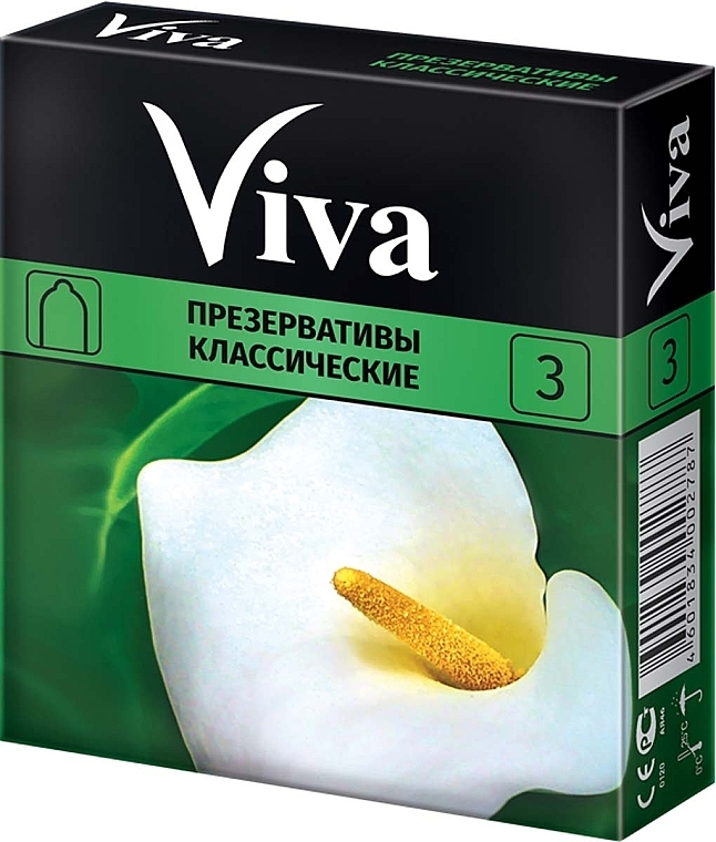 Classic Latex Condoms, 3 pcs - Viva — photo N1