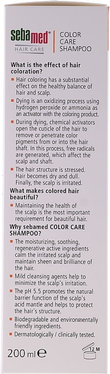 Colored Hair Shampoo - Sebamed Classic Colour Care Shampoo — photo N11