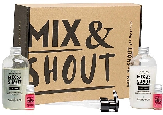 Set for All Hair Types - Mix & Shout Protector Routine (sham/250ml + condit/250ml + ampoul/2x5ml) — photo N1
