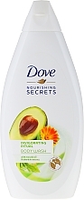 Fragrances, Perfumes, Cosmetics Shower Gel with Avocado Oil & Marigold Extract - Dove Nourishing Secrets Invigorating Shower Gel