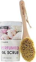 Fragrances, Perfumes, Cosmetics Set - Hillary Perfumed (scrub/200 ml + brush)