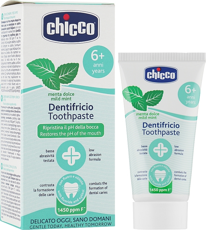 Tender Mint Fluoride Toothpaste, 6+ years - Chicco — photo N31