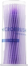 Microbrushes, purple, thin, 100 pcs - Vivienne — photo N14