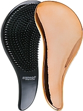 Fragrances, Perfumes, Cosmetics Untangle Metallic Hair Brush, 415957, golden - Inter-Vion