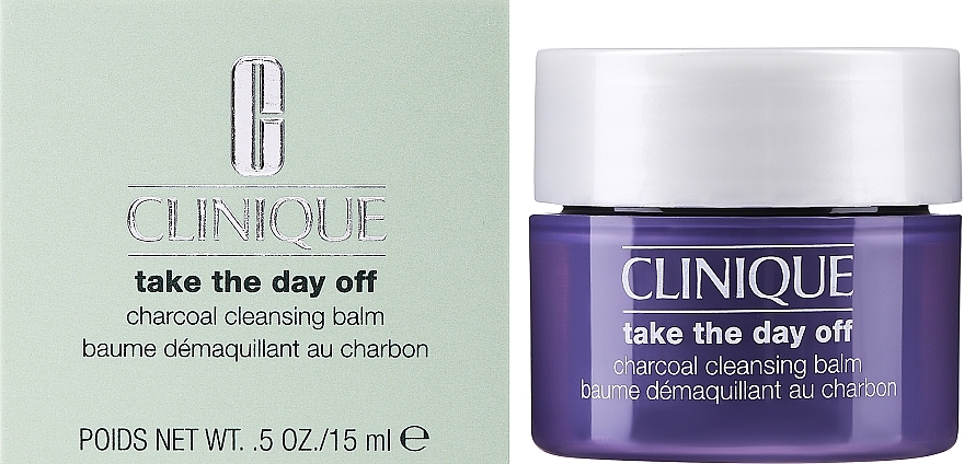 GIFT! Charcoal Makeup Remover Balm - Clinique Take The Day Off Charcoal Cleansing Balm (mini size) — photo N1