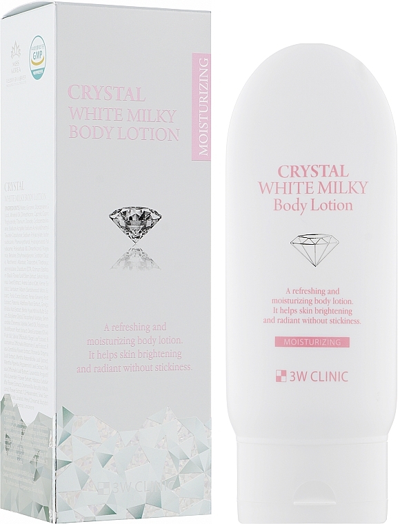 Nourishing Body Lotion - 3W Clinic Crystal White Milky Body Lotion — photo N2