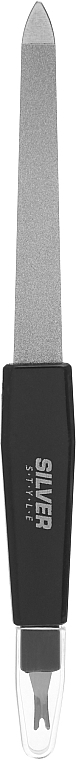 Sapphire Nail File, 15.5 cm, black - Silver Style — photo N14