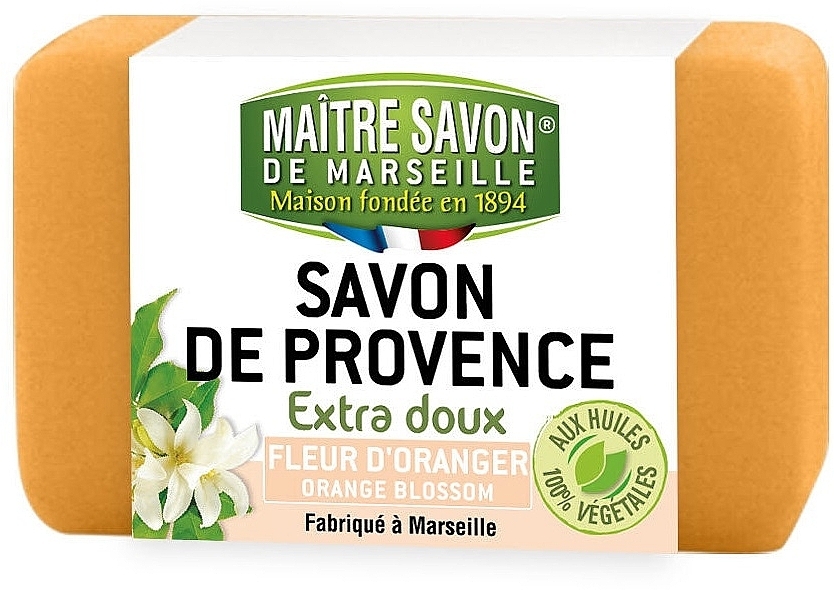 Orange Blossom Soap - Maitre Savon De Marseille Savon De Provence Orange Blossom Soap Bar — photo N1