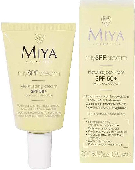 Moisturizing Face Cream - Miya Cosmetics My SPF Cream Moisturizing Cream SPF50+ — photo N1