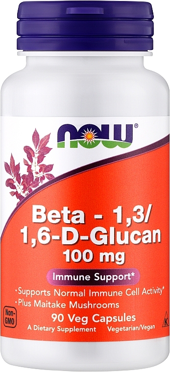 Dietary Supplement "Beta-1,3/1,6-D-Glucan", 100mg, powder - Now Foods Beta-1,3/1,6-D-Glucan — photo N1