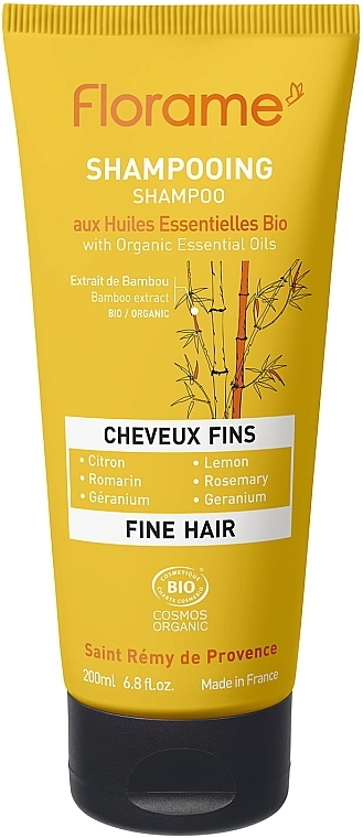 Shampoo for Thin Hair - Florame Fine Hair Shampoo — photo N1