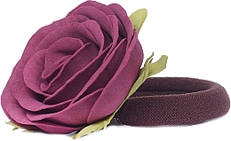 Burgundy Rose Elastic Hair Band - Katya Snezhkova — photo N16