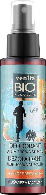 Men Deodorant - Venita Bio Natural Care Men 24h Sport Refreshing Deo — photo N1