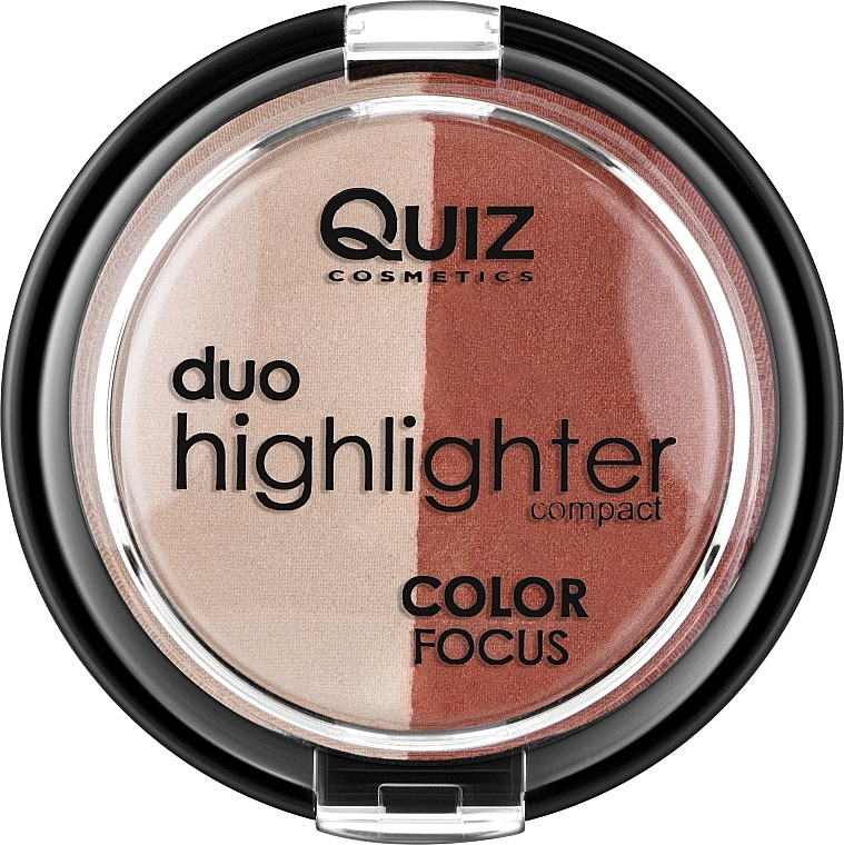 Duo Powder Highlighter - Quiz Cosmetics Color Focus Duo Highlighter — photo N9