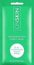 Fragrances, Perfumes, Cosmetics Face Sheet Mask - Biotaniqe OnSkin Regenerating Sheet Mask