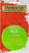 Fragrances, Perfumes, Cosmetics Cleansing Facial Mask "4 Clays" - Perfecta Express Mask
