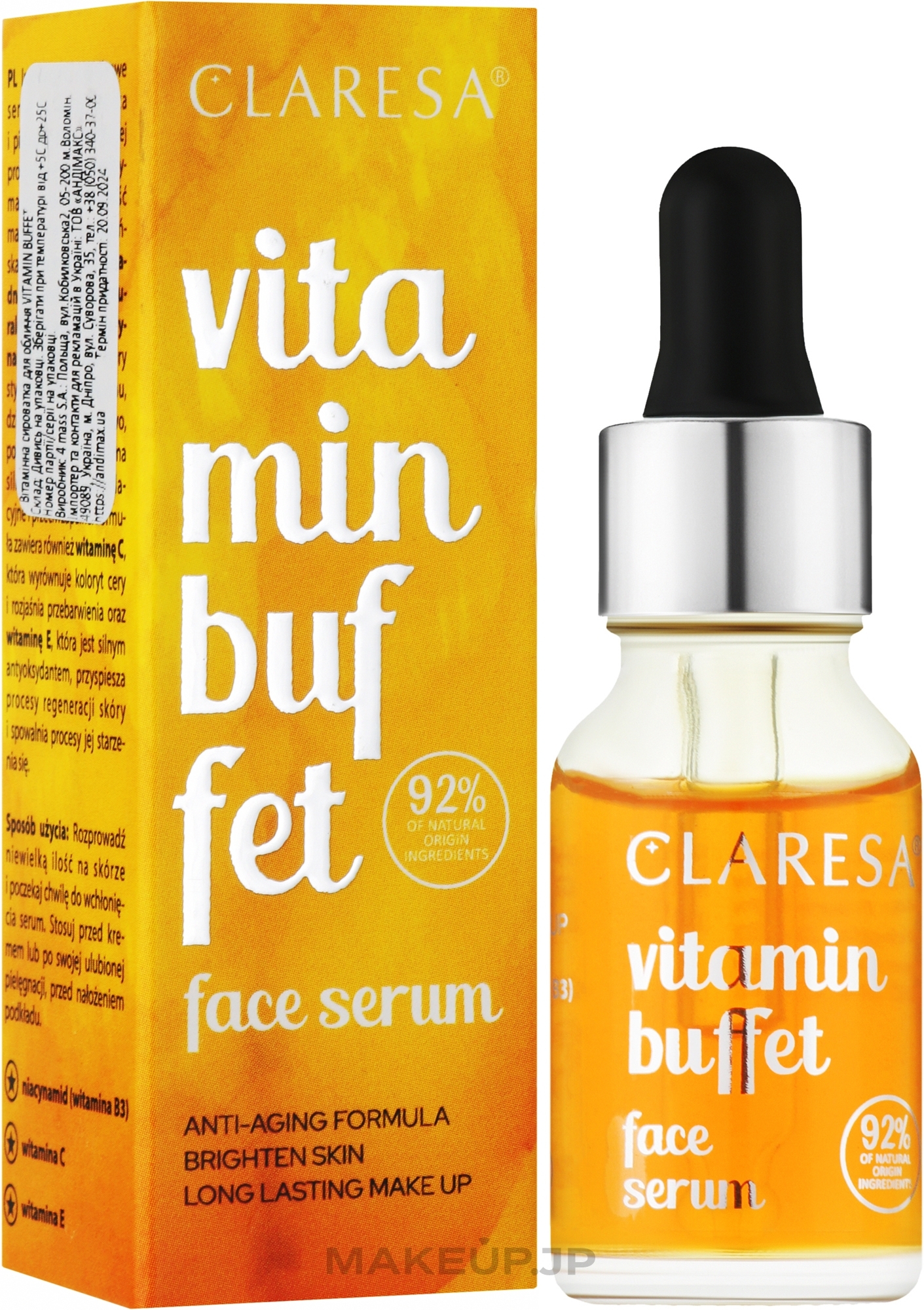 Vitamin Face Serum - Claresa Vitamin Buffet Serum For Faces — photo 16 g
