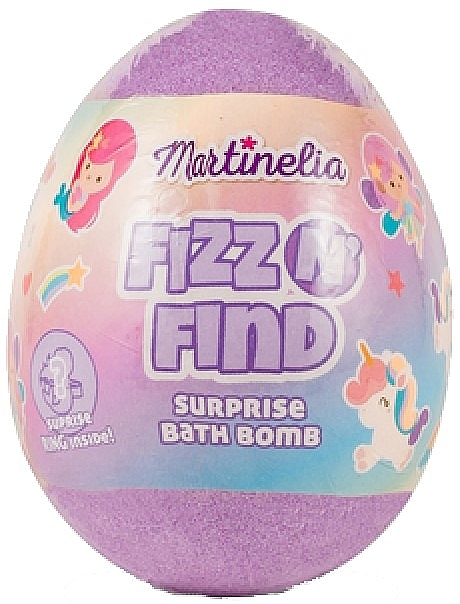 Bubbling Surprise Egg Bath Bomb, purple - Martinelia Egg Bath Bomb — photo N1