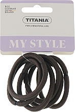 Elastic Hair Bands, 6mm, 6pcs, gray - Titania — photo N6