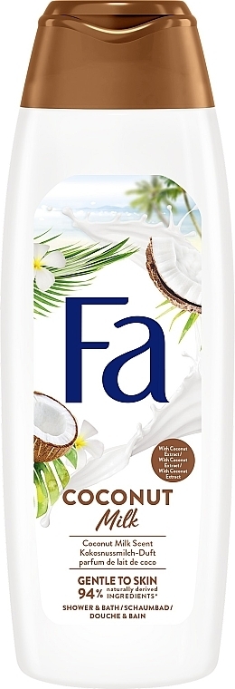 Shower Cream-Gel "Coconut Milk" - Fa Coconut Milk — photo N3