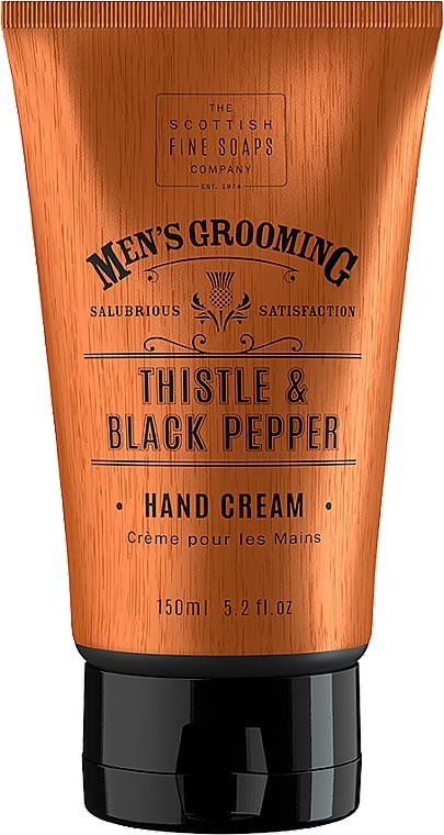 Hand Cream - Scottish Fine Soaps Men’s Grooming Thistle & Black Pepper Hand Cream — photo N1