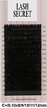 Fragrances, Perfumes, Cosmetics False Lashes, black, 16 rows (mix, 0,1, C + , 8-12) - Lash Secret