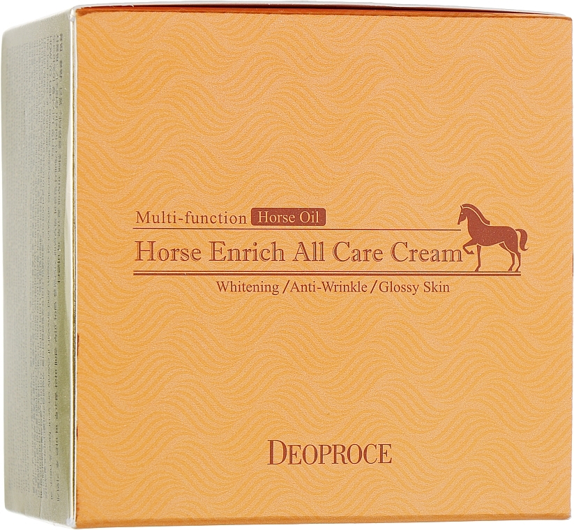 Nourishing Horse Oil Face Cream - Deoproce Horse Enrich All Care Cream — photo N2