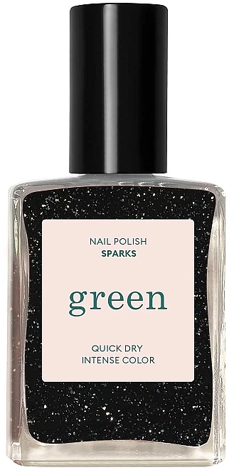 Glitter Nail Polish - Manucurist Green Nail Polish Quick Dry Intense Color — photo N1