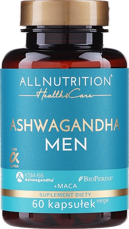 Ashwagandha Men Dietary Supplement - Allnutrition Health & Care Ashwagandha Men Suplement Diety — photo N1