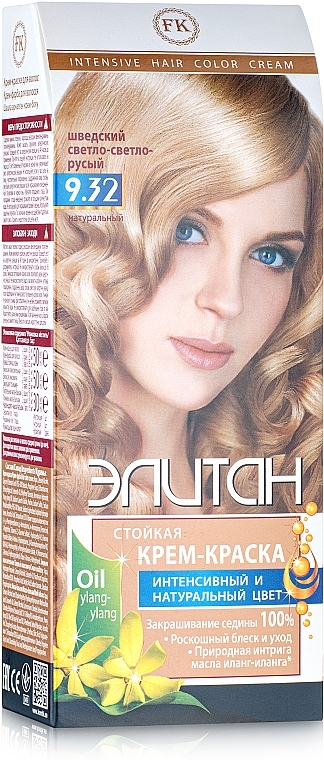 Permanent Hair Cream Color "Elitan" - Combi Intensive — photo N1