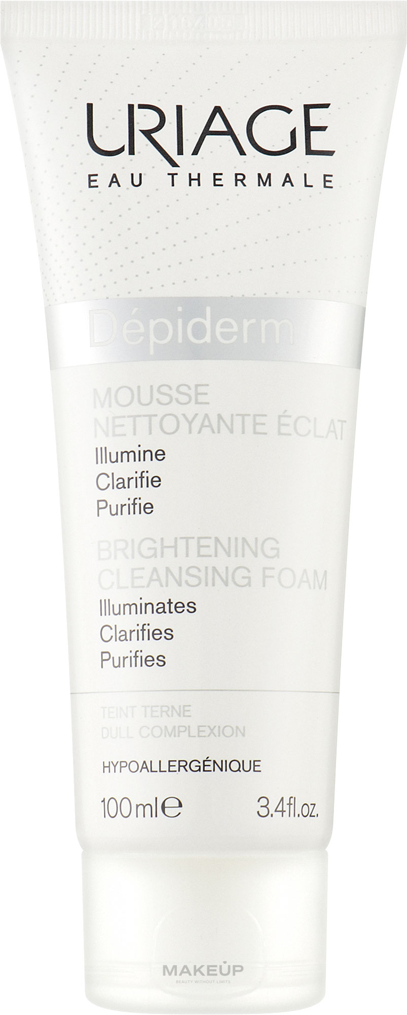 Brightening Face Cleansing Foam - Uriage Depiderm Brightening Cleansing Foam — photo 100 ml