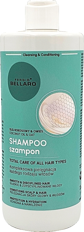 Coconut & Oat Shampoo for All Hair Types - Fergio Bellaro Shampoo Total Care of All Hair Types — photo N1