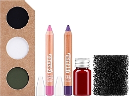 Set, 6 products - Namaki Frightful Halloween Makeup Kit — photo N13