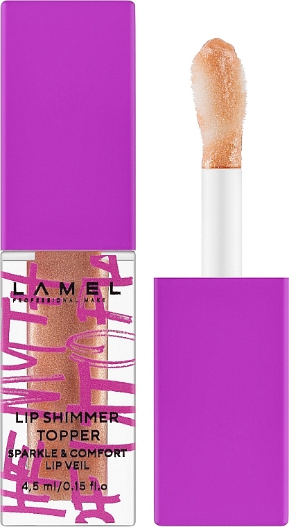 Lip Gloss Topper - LAMEL Make Up The Myth of Utopia Lip Shimmer Topper — photo N1