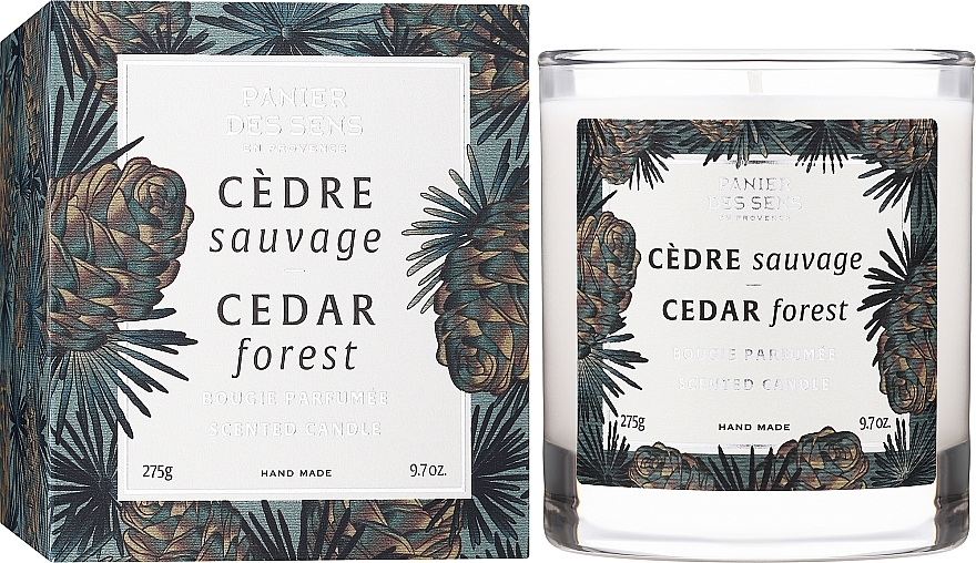 Scented Candle in Glass "Cedar Forest" - Panier Des Sens Scented Candle Cedar Forest — photo N9