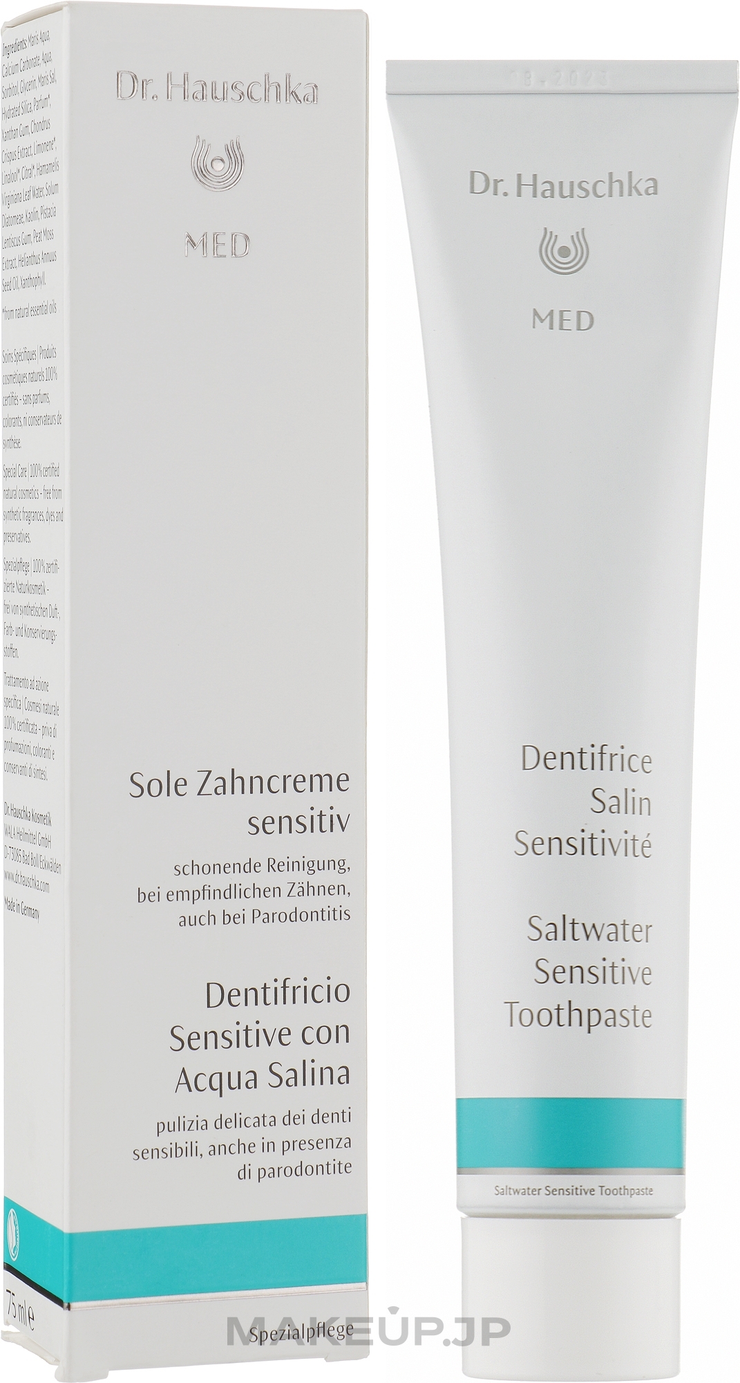 Toothpaste for Sensitive Teeth "Sea Salt" - Dr. Hauschka Med Sensitive Saltwater Toothpaste — photo 75 ml