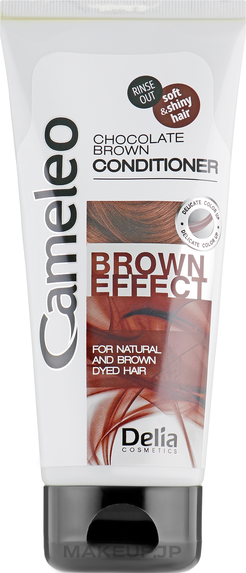 Intensive Regenerating Conditioner with Brown Shade - Delia Cosmetics Cameleo Brown Effect — photo 200 ml