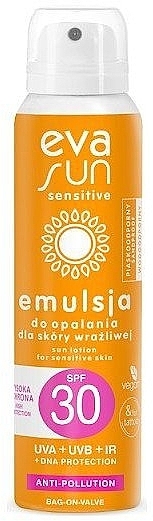 Sunscreen Emulsion for Sensitive Skin - Eva Natura Sun Sensitive Emulsion SPF30 — photo N1