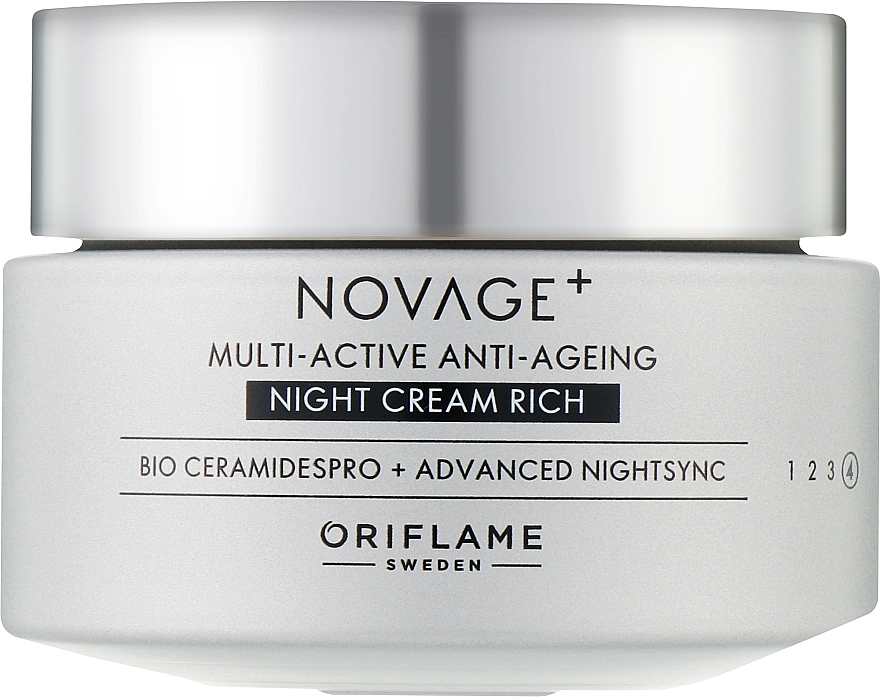 Rich Multi-Active Night Face Cream - Oriflame Novage+ Multi-Active Anti-Ageing Night Cream Rich — photo N4