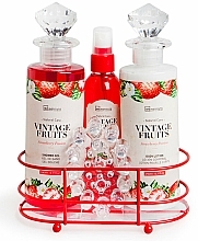 Fragrances, Perfumes, Cosmetics Set - IDC Institute Vintage Fruits (sh/g/240ml + b/lot/240ml + spray/120ml + soap/100g + massager)