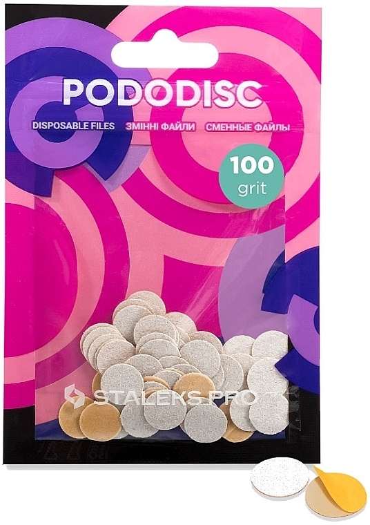 Pododisc Refill, XS, white, 100 grit, 50 pcs - Staleks Pro — photo N1