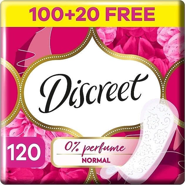 Normal Panty Liners, 120 pcs. - Discreet — photo N1