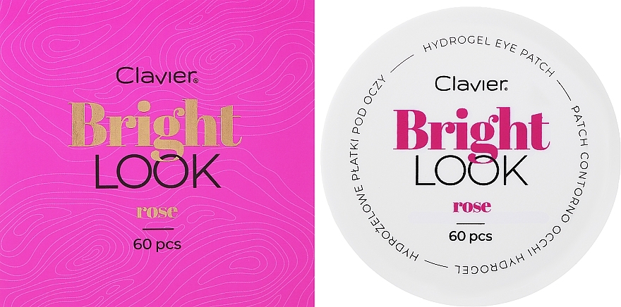 Rose Hydrogel Eye Patches - Clavier Bright Look Rose Hydrogel Eye Patch — photo N2